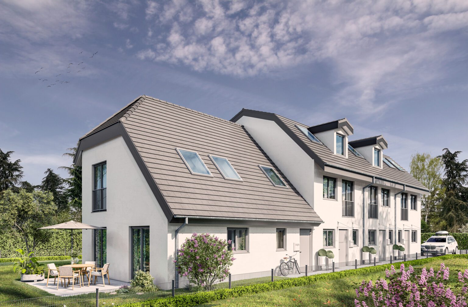 Stadthäuser Otto-Lederer-Weg München-Trudering – Außenansicht